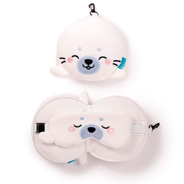 Ty relaxeazzz adoramals kai de zeehond rond reiskussen slaapmasker