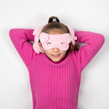 Ty relaxeazzz adoramals oliver het varken rond reiskussen slaapmasker