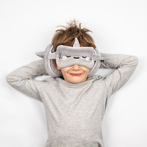 Ty relaxeazzz adoramals archie de haai rond reiskussen slaapmasker