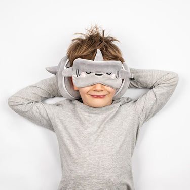 Ty relaxeazzz adoramals archie de haai rond reiskussen slaapmasker