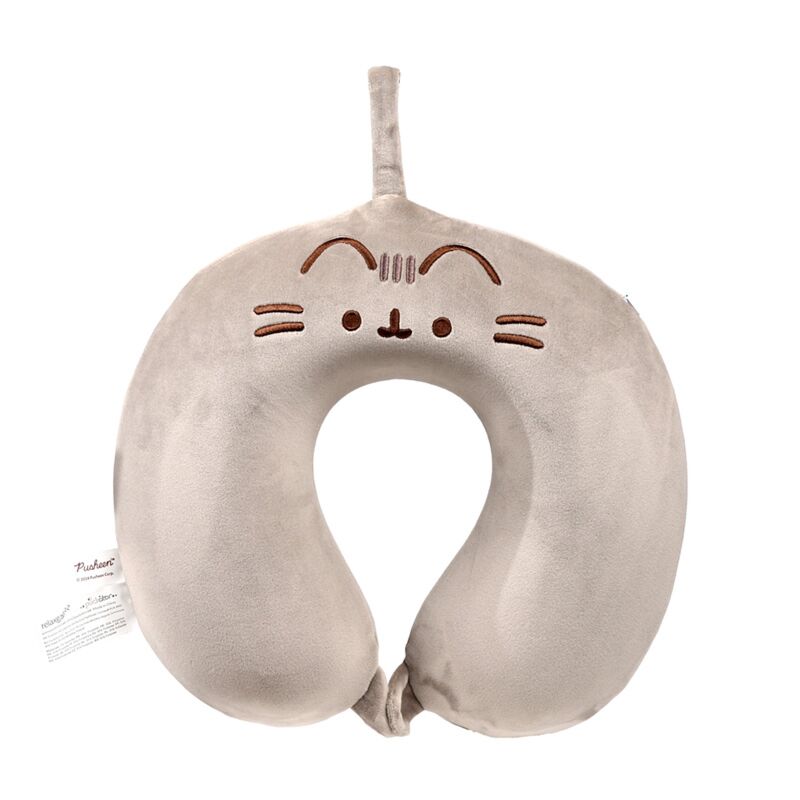 Afbeelding laden in galerijviewer, Union relaxeazzz pusheen de kat pluche memory foam nekkussen
