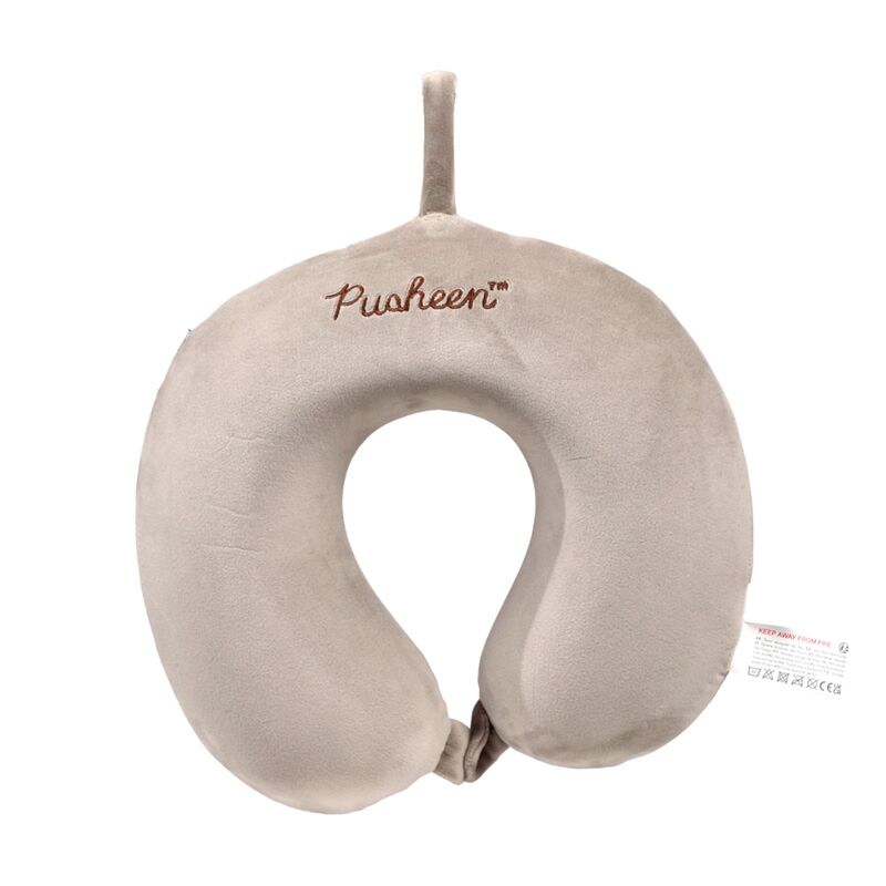 Afbeelding laden in galerijviewer, Union relaxeazzz pusheen de kat pluche memory foam nekkussen
