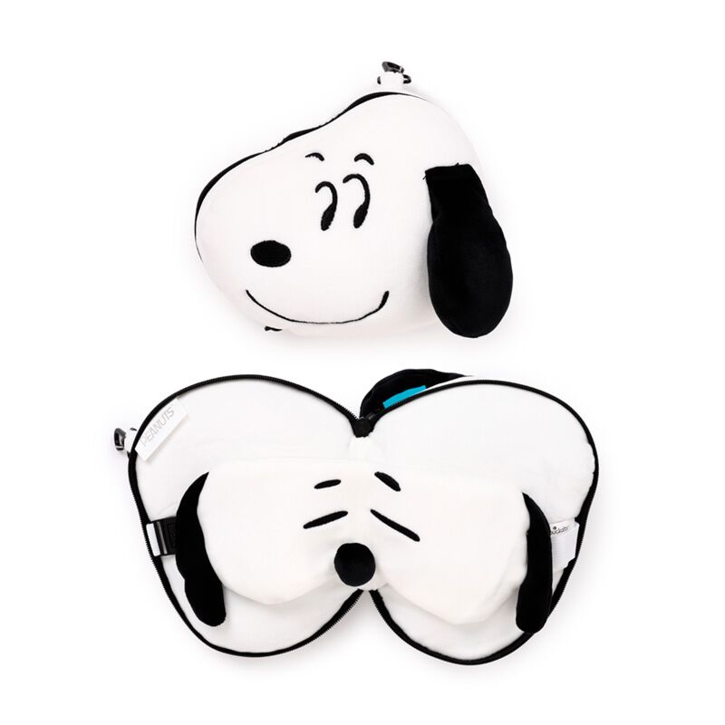 Afbeelding laden in galerijviewer, Union relaxeazzz peanuts snoopy reiskussen slaapmasker

