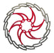 Cyclo tech remschijf prodisc ninja 180 mm, rood