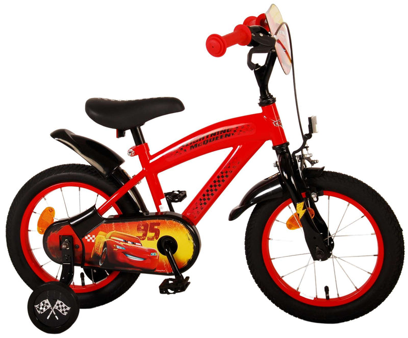 Afbeelding laden in galerijviewer, Disney autos disney cars kinderfiets - jongens - 14 inch - rood
