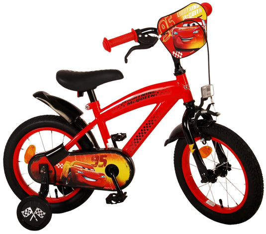 Disney autos disney cars kinderfiets - jongens - 14 inch - rood