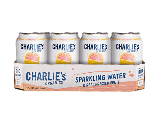 Charlie's organic sparkling water grapefruit bio (12x 33cl)