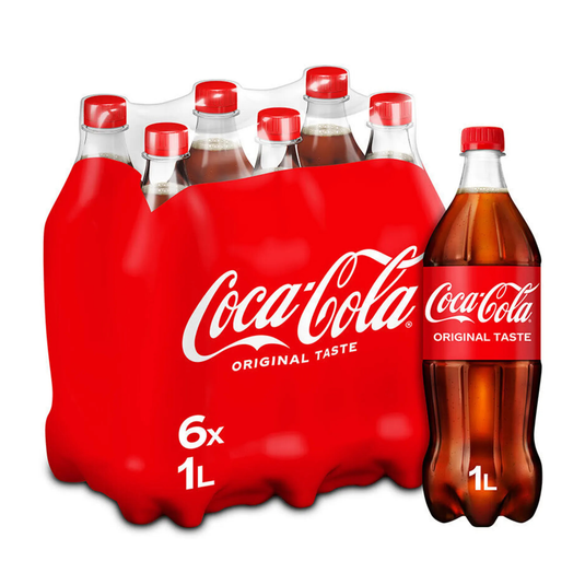 Coca-cola regular pet (6x 1 liter)