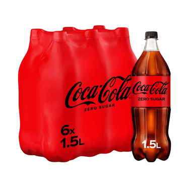 Coca-cola zero sugar pet (6x 1.5 liter)