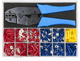 Tirex kabelschoenassortiment geïsoleerd 360-delig met tang
