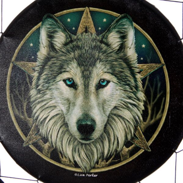 Afbeelding laden in galerijviewer, Lisa parker dromenvanger - wolf hoofd 60cm

