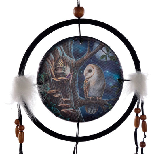 Lisa parker sprookjes uil fee dromenvanger 16cm