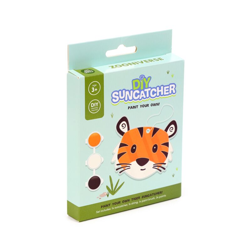 Afbeelding laden in galerijviewer, Zooniverse tijger verf je eigen suncatcher
