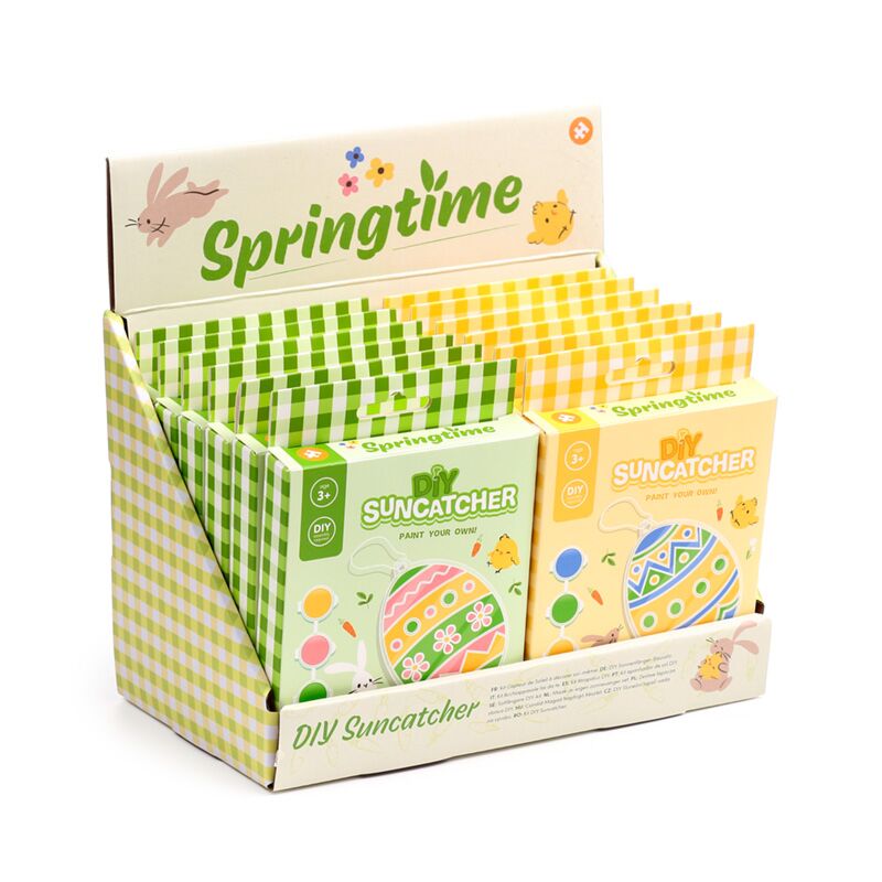 Afbeelding laden in galerijviewer, Springtime lente paasei verf-het-zelf suncatcher
