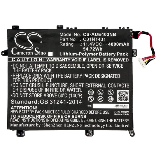 Replacement Laptop accu 4800mAh