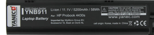 Yanec laptop accu 5200mah