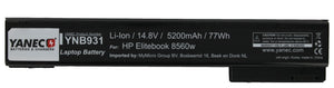Yanec laptop accu 5200mah