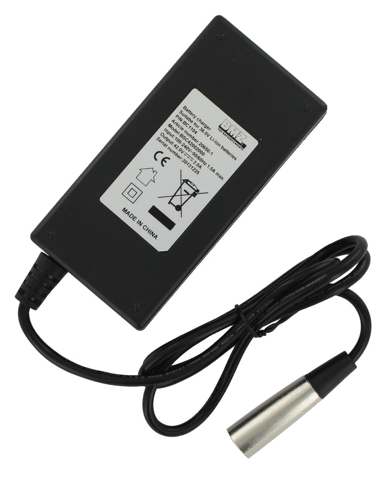 Afbeelding laden in galerijviewer, Bmz acculader li-ion 42v 2a xlr 4pin
