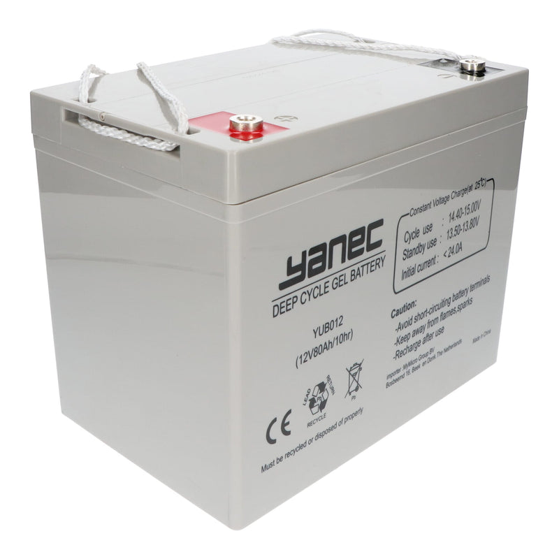 Afbeelding laden in galerijviewer, Yanec gel accu 12v 80ah
