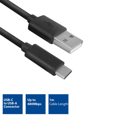 Act usb 2.0-verbindingskabel zwart ac7350