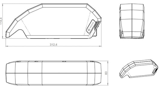 Bosch powerpack 720wh frame e-bike vision (bes2)