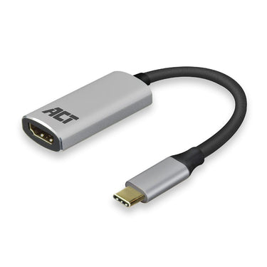 Act usb-c naar hdmi adapter ac7010 grijs, zwart