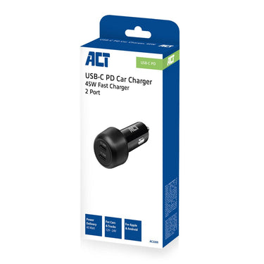 Act autolader ac2200 usb-c vrouwelijk zwart