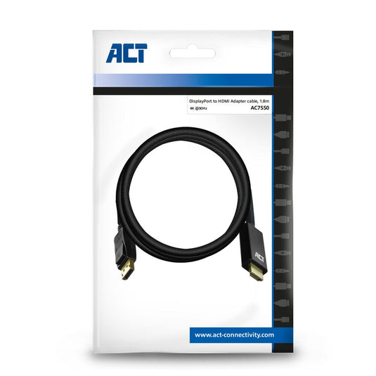Act kabel zwart 13 mm