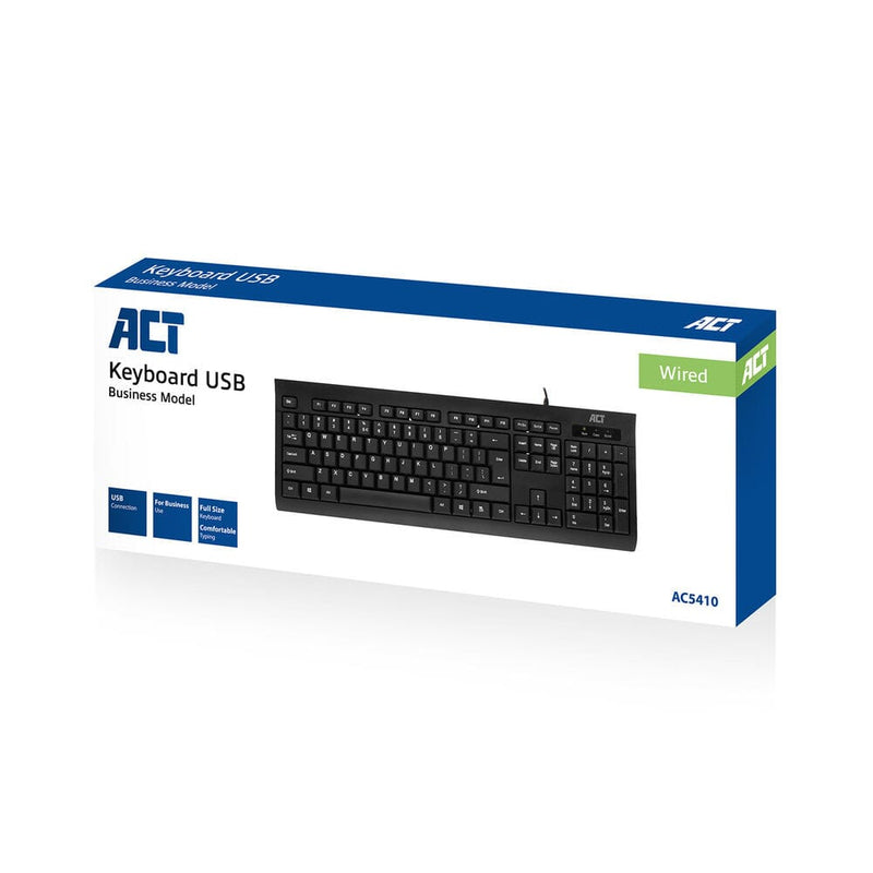 Afbeelding laden in galerijviewer, Ty toetsenbord act ac5410 zwart qwer (vs)
