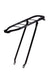 Steco achterdrager 28 inch aldo 50cm glans zwart 6mm