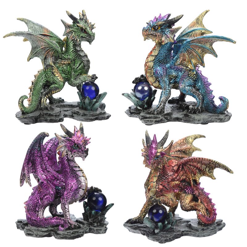 Afbeelding laden in galerijviewer, Enchanted nightmare draak - bergkristal waarzegger
