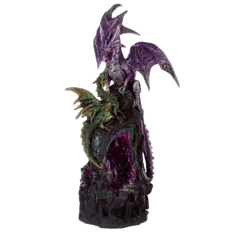 Afbeelding laden in galerijviewer, Dark legends amethist kristal draak
