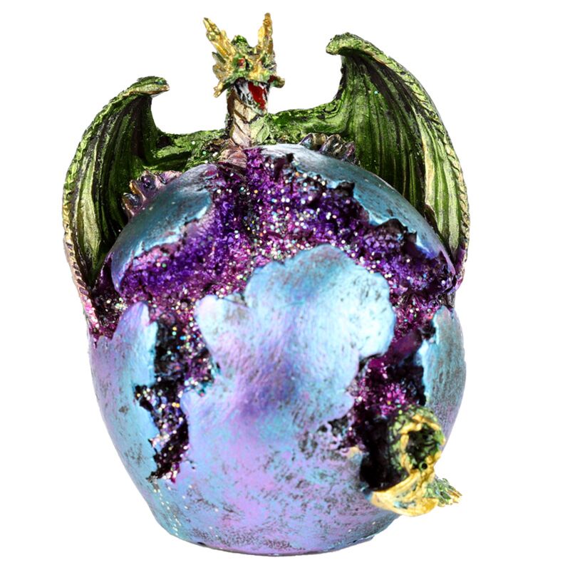 Afbeelding laden in galerijviewer, Dark legends led geode drakenei
