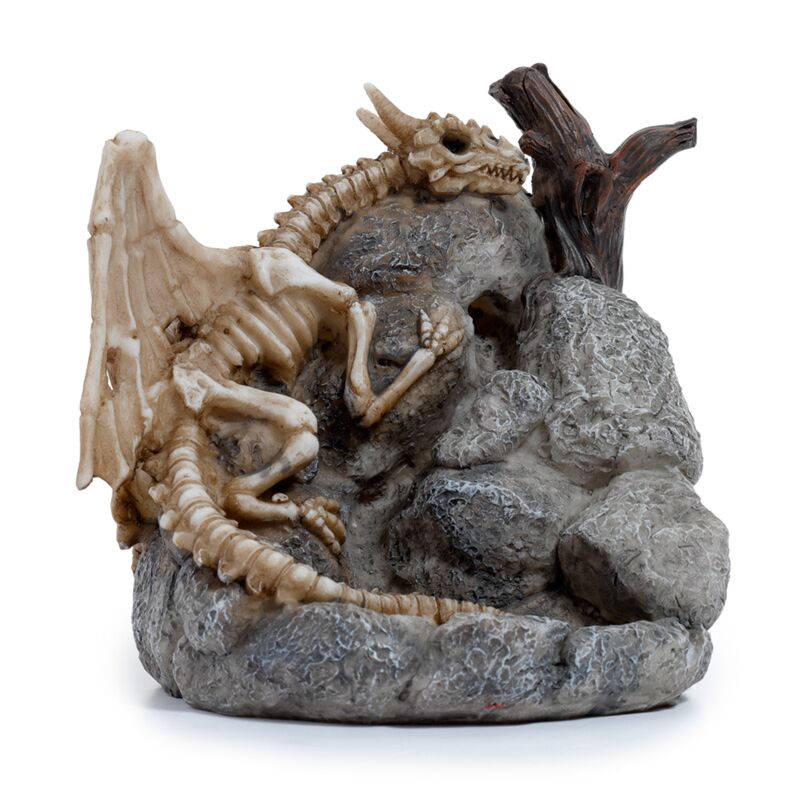 Afbeelding laden in galerijviewer, Shadows of darkness botten drakenschedel backflow wierookhouder
