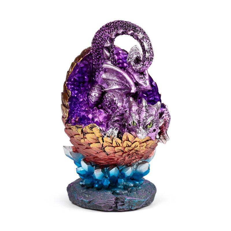 Afbeelding laden in galerijviewer, Elements baby draak uitkomend kristal ei
