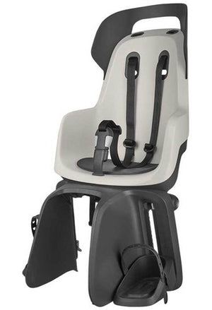 kinderzitje achter Bobike Maxi Go dragerbevestiging creme