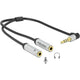 DeLOCK DeLOCK 1x 3,5 mm 4-Pin Stereo Jack (male) > 2x 3.5 mm 3-P