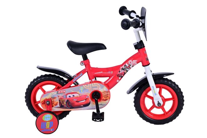 Afbeelding laden in galerijviewer, Disney Cars Kinderfiets - Jongens - 10 inch - Rood - Doortrapper
