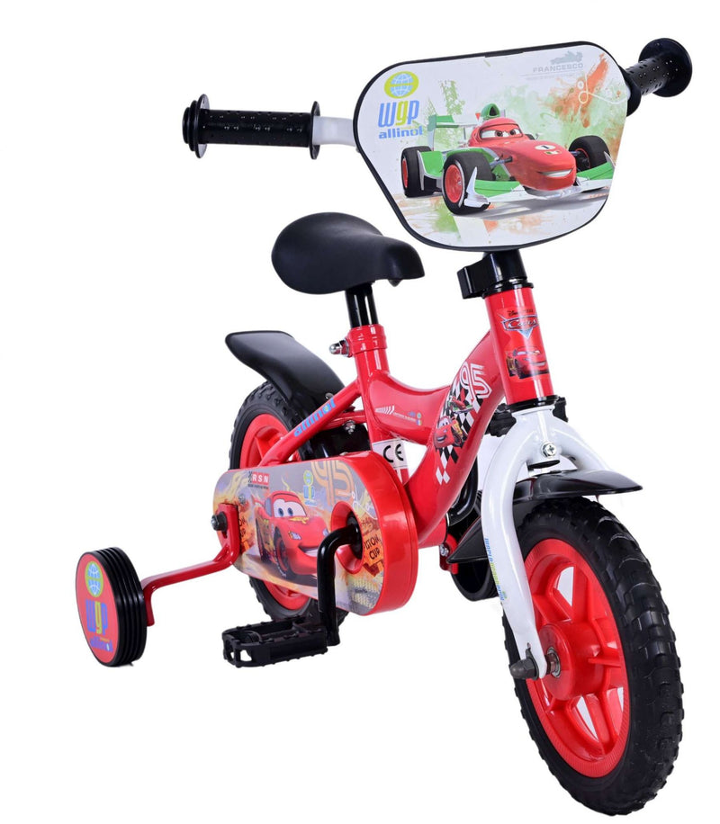 Afbeelding laden in galerijviewer, Disney Cars Kinderfiets - Jongens - 10 inch - Rood - Doortrapper
