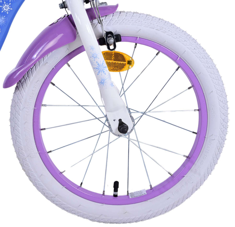 Afbeelding laden in galerijviewer, Disney Frozen 2 Kinderfiets Meisjes 16 inch Blauw Paars Twee handremmen
