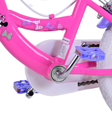 Disney minnie kinderfiets - meisjes - 16 inch - roze - twee handremmen