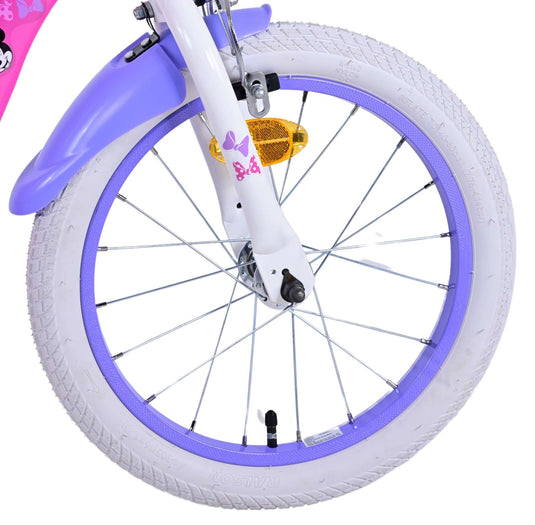 Disney minnie kinderfiets - meisjes - 16 inch - roze - twee handremmen