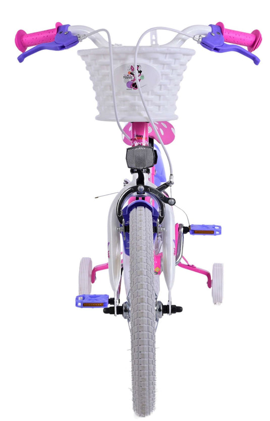 Disney minnie kinderfiets - meisjes - 16 inch - roze - twee handremmen