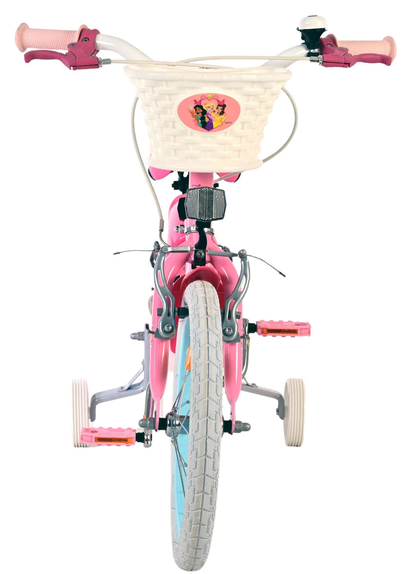 Afbeelding laden in galerijviewer, Disney prinzessin disney princess kinderfiets - meisjes - 16 inch - roze - twee handremmen
