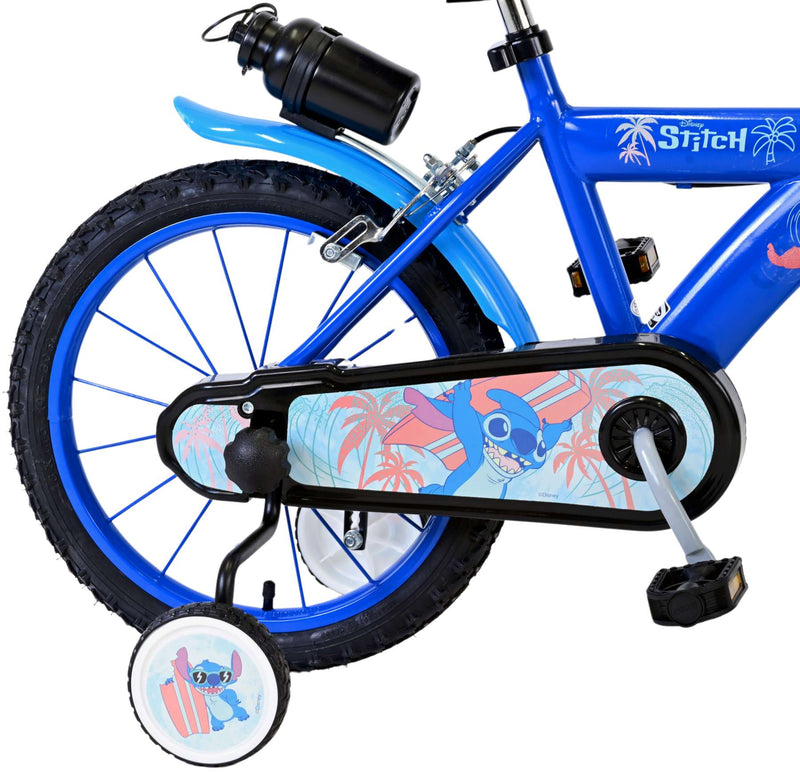 Afbeelding laden in galerijviewer, Stitch Stitch Kinderfiets Jongens 16 inch Blauw Twee handremmen

