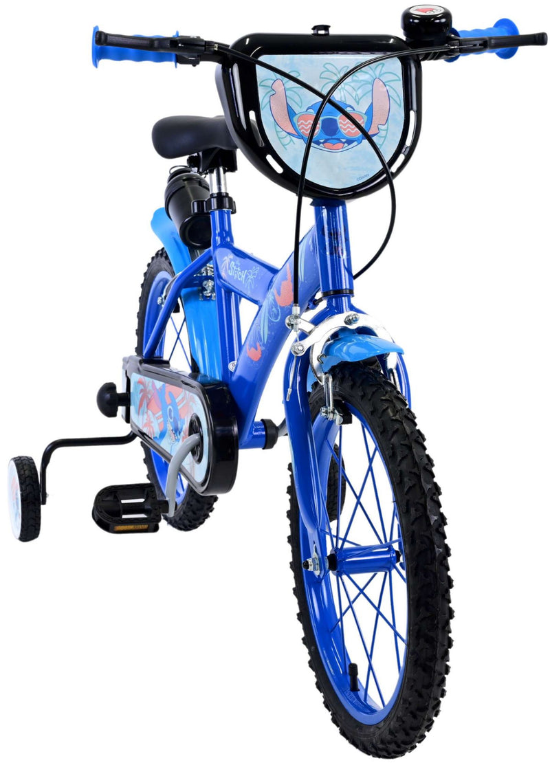 Afbeelding laden in galerijviewer, Stitch Stitch Kinderfiets Jongens 16 inch Blauw Twee handremmen
