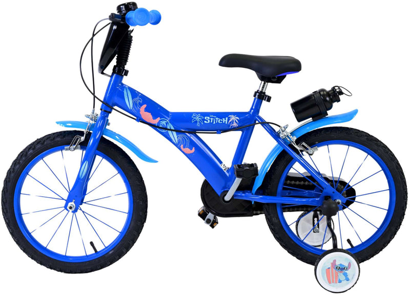 Afbeelding laden in galerijviewer, Stitch Stitch Kinderfiets Jongens 16 inch Blauw Twee handremmen
