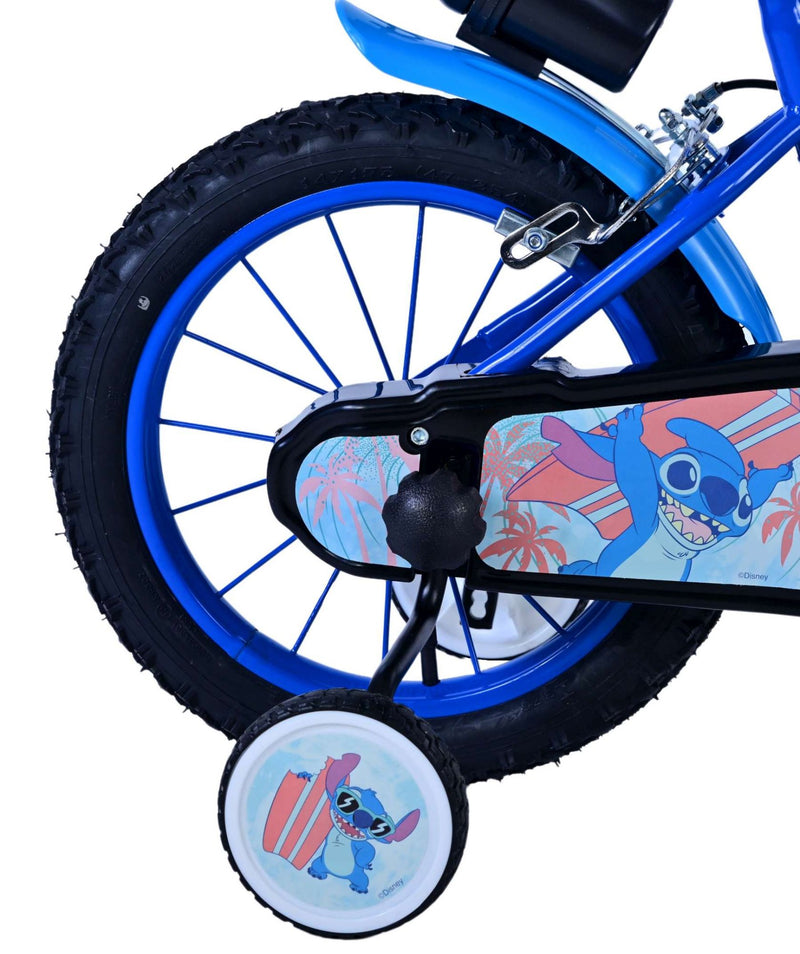 Afbeelding laden in galerijviewer, Stitch Stitch Kinderfiets Jongens 14 inch Blauw Twee handremmen
