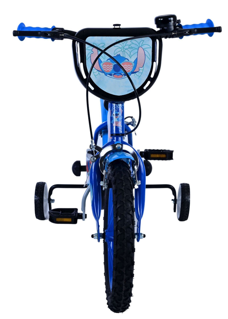 Afbeelding laden in galerijviewer, Stitch Stitch Kinderfiets Jongens 14 inch Blauw Twee handremmen
