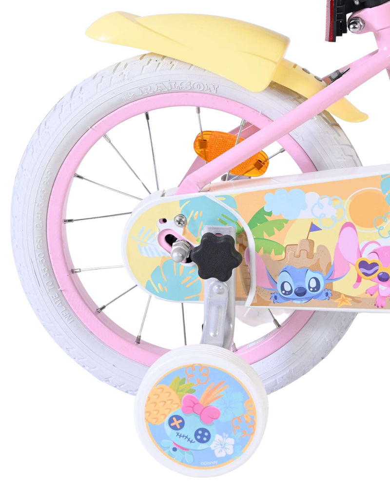 Afbeelding laden in galerijviewer, Stich disney stitch kinderfiets - meisjes - 14 inch - roze
